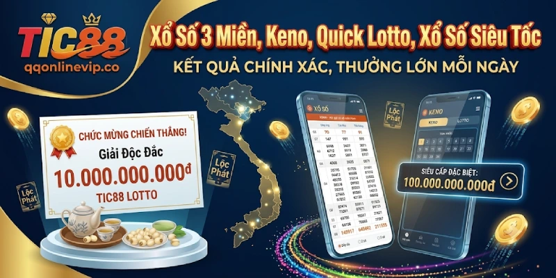 TIC88 Phục Vụ Đầy Đủ Các Loại Hình Xổ Số Truyền Thống, Lô Đề